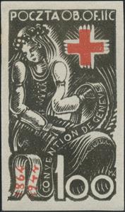 Stamp, 80th Anniversary of the Geneva Conventions, Poland, German Occupation In WWII,  , Anniversaries and Jubilees, Red Cross and Red Crescent