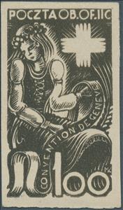 Stamp, 80th Anniversary of the Geneva Conventions, Poland, German Occupation In WWII,  , Anniversaries and Jubilees, Red Cross and Red Crescent
