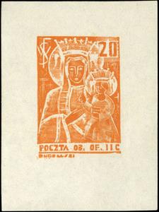 Souvenir Sheet, Philatelic Exhibition - Madonna of Czestochowa, Poland, German Occupation In WWII,  , Biblical Accounts, Religion