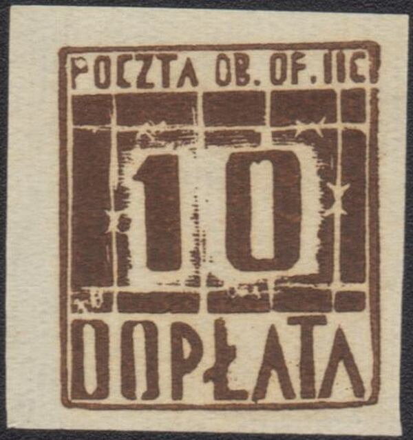 Postage Due Stamp - Numbers
