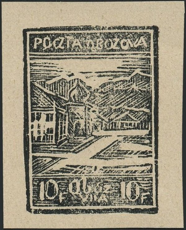 Southern View of the Camp to the Bavarian Alps