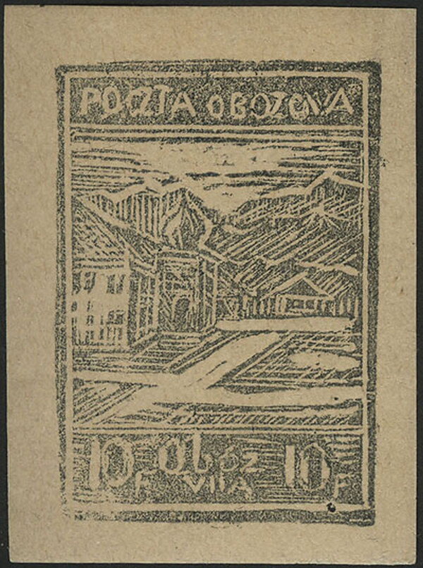 Southern View of the Camp to the Bavarian Alps