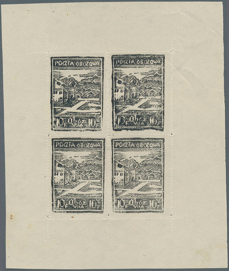 Southern View of the Camp to the Bavarian Alps - Reprint