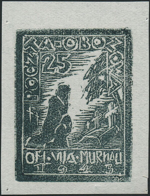 Widow and Child on a Graveside - Reprint