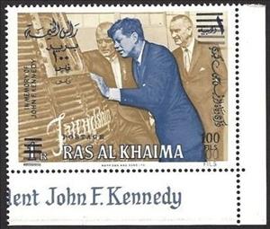 Stamp, John F. Kennedy, Ras al Khaimah,  , Famous People, Heads of State