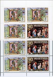 Booklet, New Year, Slovenia,  , Birds, Christmas, New Year, Winter