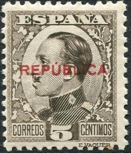 Stamp, King Alfonso XIII, Spain,  , Famous People, Heads of State, Kings, Men, Royalty