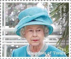 Stamp, Queen Elizabeth II Memorial Tribute, Tonga,  , Queens