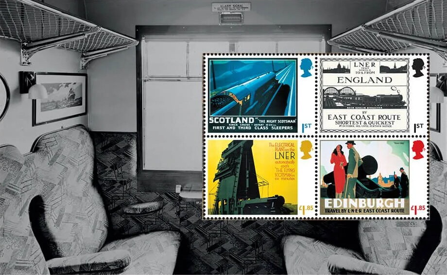 Flying Scotsman Locomotive, Centenary Booklet Pane 3