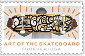 Stamp, Art of the Skateboard, United States of America,  , Skateboard