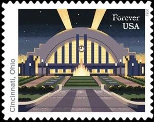 Stamp, Union Station, Cincinnati, Ohio, United States of America,  , Architecture, Stations