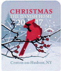 Stamp, Danish Home Christmas Croton-on-Hudson 2017 Cardinal, United States of America,  , Birds, Christmas