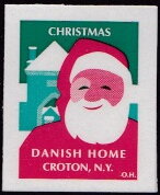 Stamp, Danish Home for the aged Croton NY Christmas, United States of America,  , Christmas, Santa Claus