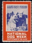 National Dog Week. Man's best friend. Sailor with Alsatian