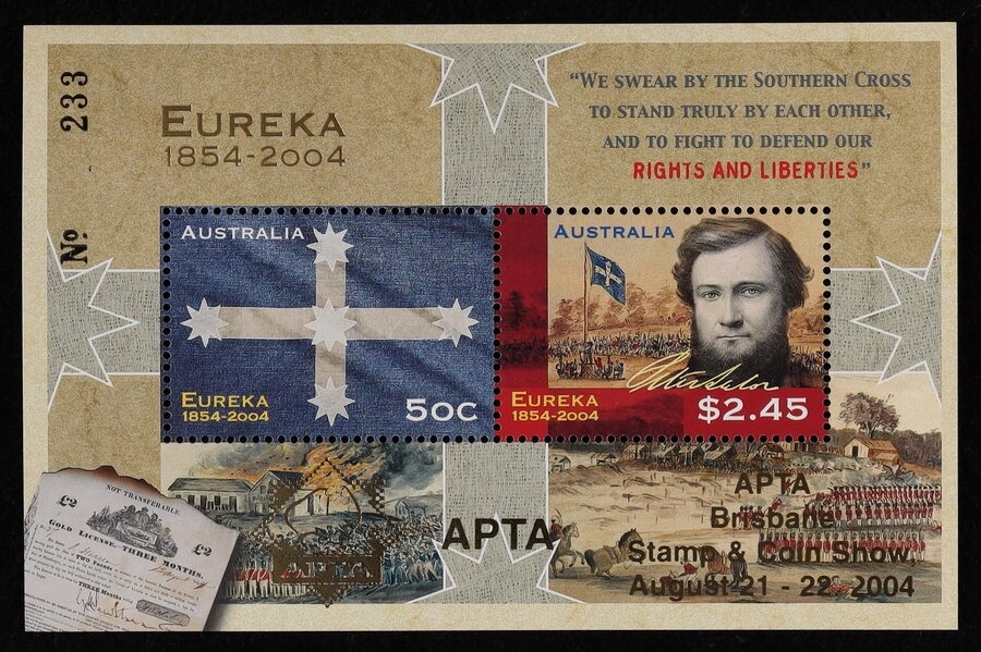 APTA Brisbane on Eureka souvenir sheet