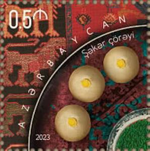 Stamp, Şəkər Çörəyi, Azerbaijan,  , Festivals, Gastronomy