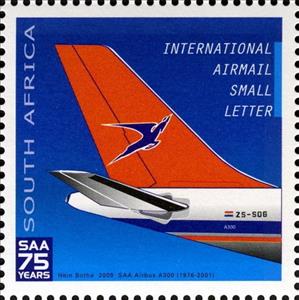 Stamp, Airbus A300, South Africa,  , Aviation, Airlines, Aircrafts