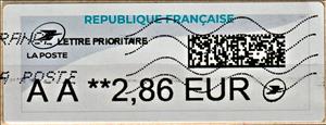 Stamp, Lisa Type Easier, France,  