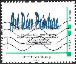 Stamp, Art Deco Peinture, France,  , Building Industry