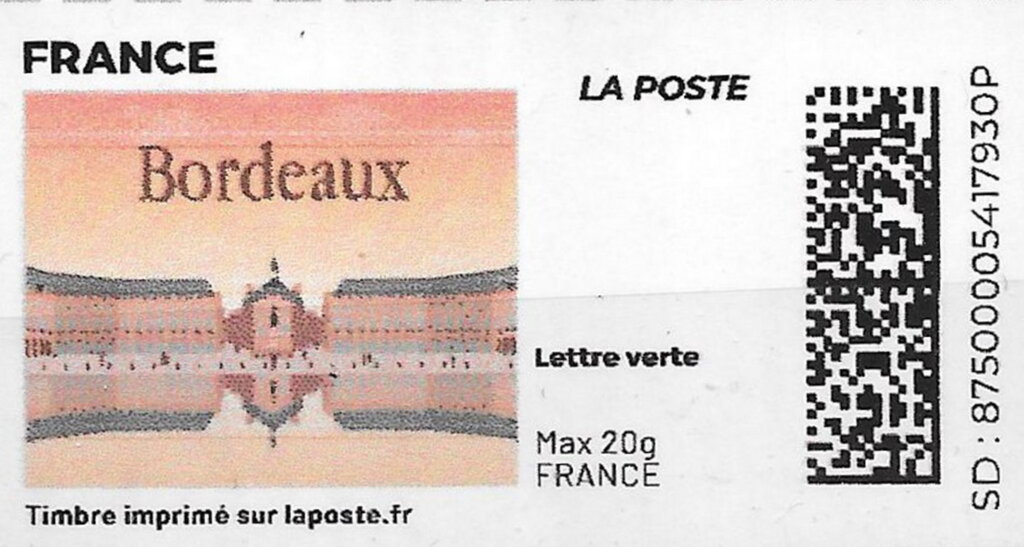 Bordeaux. Redesign without Laposte logo