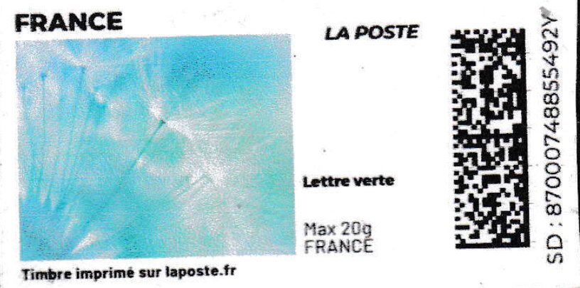 Dandelion Seed Heads. Redesign without Laposte logo