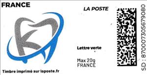 Stamp, Dentist's logo - tooth - without Laposte logo, France,  , Dental Surgery, Logos