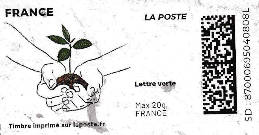 Hands Holding a Sapling. Redesign without Laposte logo