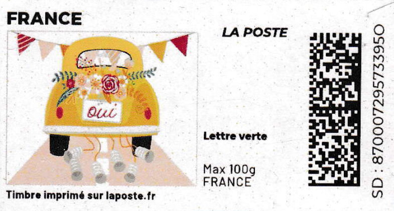 Oui. Decorated Car. Redesign without Laposte logo