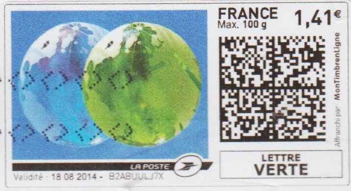 Planets. Blue Earth and Green Earth
