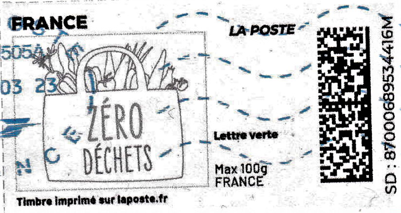 Zero Waste. Zero Dechets. Line Drawing. Redesign