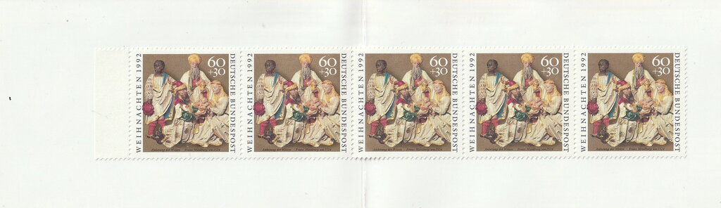 Booklet, Booklet-"Adoration of the Magi", Germany, Federal Republic,  , Biblical Accounts, Christmas, Feasts, Headgear, Kings, Religion