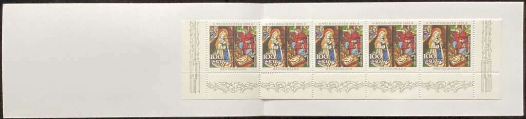 Booklet, Booklet-"Nativity", Germany, Federal Republic,  , Biblical Accounts, Christmas, Feasts, Religion, Stained-glass