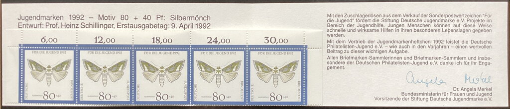 Booklet, Booklet-Green Silver-spangled Shark (Cucullia argentea), Germany, Federal Republic,  , Animals (Fauna), Butterflies, Insects