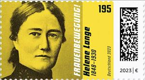 Stamp, Helene Lange, Women's Rights Activist, Germany, Federal Republic,  , Famous People, Human Rights, Politicians, Teachers, Women