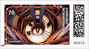 Stamp, Reinoldikirche Station, Dortmund, Germany, Federal Republic,  , Architecture, Public Transport, Stations