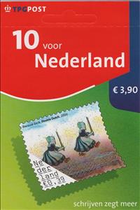 Booklet, 10 for the Netherlands, Netherlands,  , Art, Bulls and Cows, Furniture, Houses, Painters, Photographs, Plants (Flora), Trees