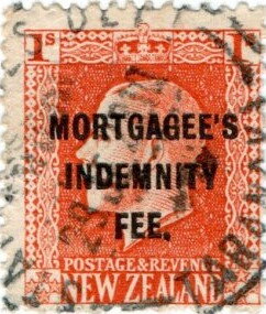 King George V 1/- overprinted