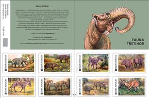 Booklet, Fauna třetihor, Personalized and Private Mail Stamps,  , Prehistorical Animals