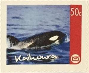 Stamp, Kaikoura Regional Issue - Orca, Personalized and Private Mail Stamps,  , Animals (Fauna), Sea (Marine) Mammals, Tourism, Whales