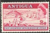 Stamp, Opening of St. John’s deep-sea harbor., Antigua and Barbuda,  