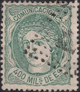 Stamp, Allegorical Effigy of Spain, Spain,  