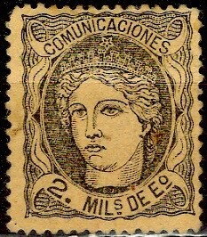 Stamp, Allegorical Effigy of Spain, Spain,  , Women