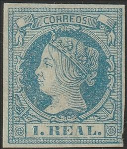 Stamp, Queen Isabel II, Spain,  , Crowns and Coronets, Famous People, Heads of State, Queens, Royalty, Women