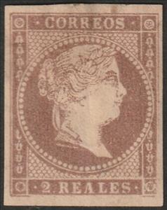 Stamp, Queen Isabel II, Spain,  , Queens, Royalty, Women