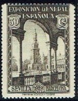 Stamp, Sevilla and Barcelona Exhibitions, Spain,  