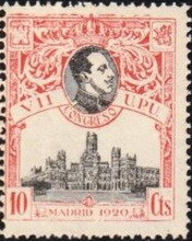 Stamp, VIIth Universal Postal Union Congress, Spain,  