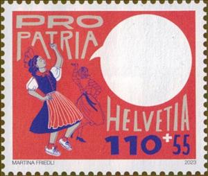 Stamp, Traditional Costume, Switzerland,  , Folklore, Suits and Costumes