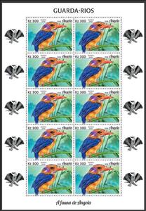 Full Pane, African Pygmy Kingfisher (Ispidina picta), Angola,  , Animals (Fauna), Birds, Kingfishers