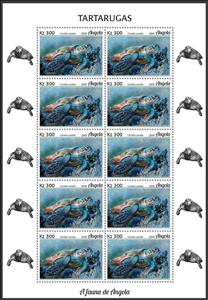 Full Pane, Loggerhead Sea Turtle (Caretta caretta), Angola,  , Animals (Fauna), Reptiles, Sea Life, Turtles