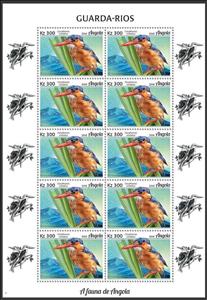 Full Pane, Malachite Kingfisher (Corythornis cristatus), Angola,  , Animals (Fauna), Birds, Kingfishers